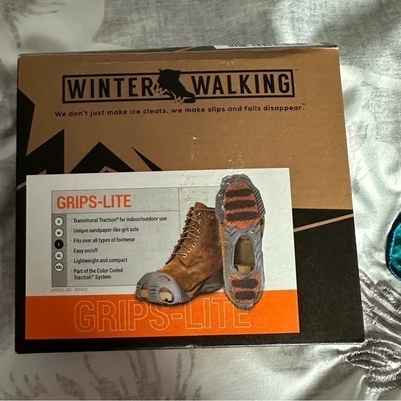 Winter Walking Shoe Traction Spikes Ice Grips - Picture 1 of 5